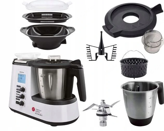 K chenmaschine mit Kochfunktion Multifunktional   zum Kochen, Braten, D nsten, Kneten, Mixen,