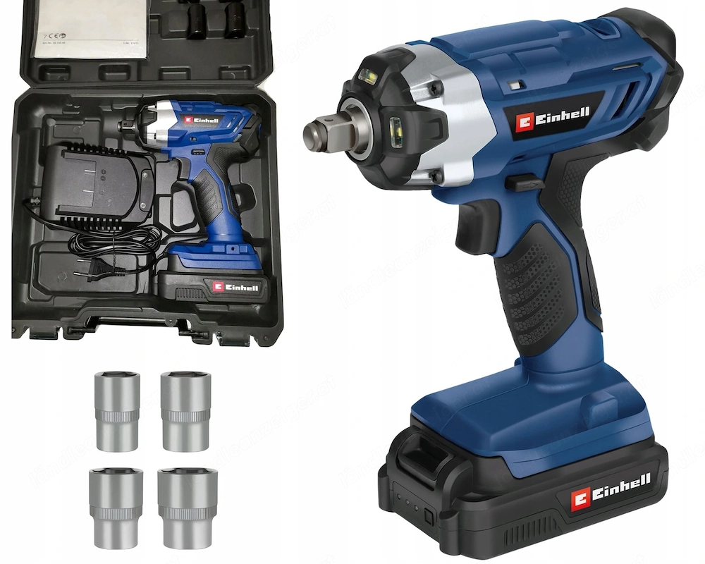Einhell Akku-Schlagschrauber mit Akku und Ladeger t Set BT-ASS 20 Li KIT