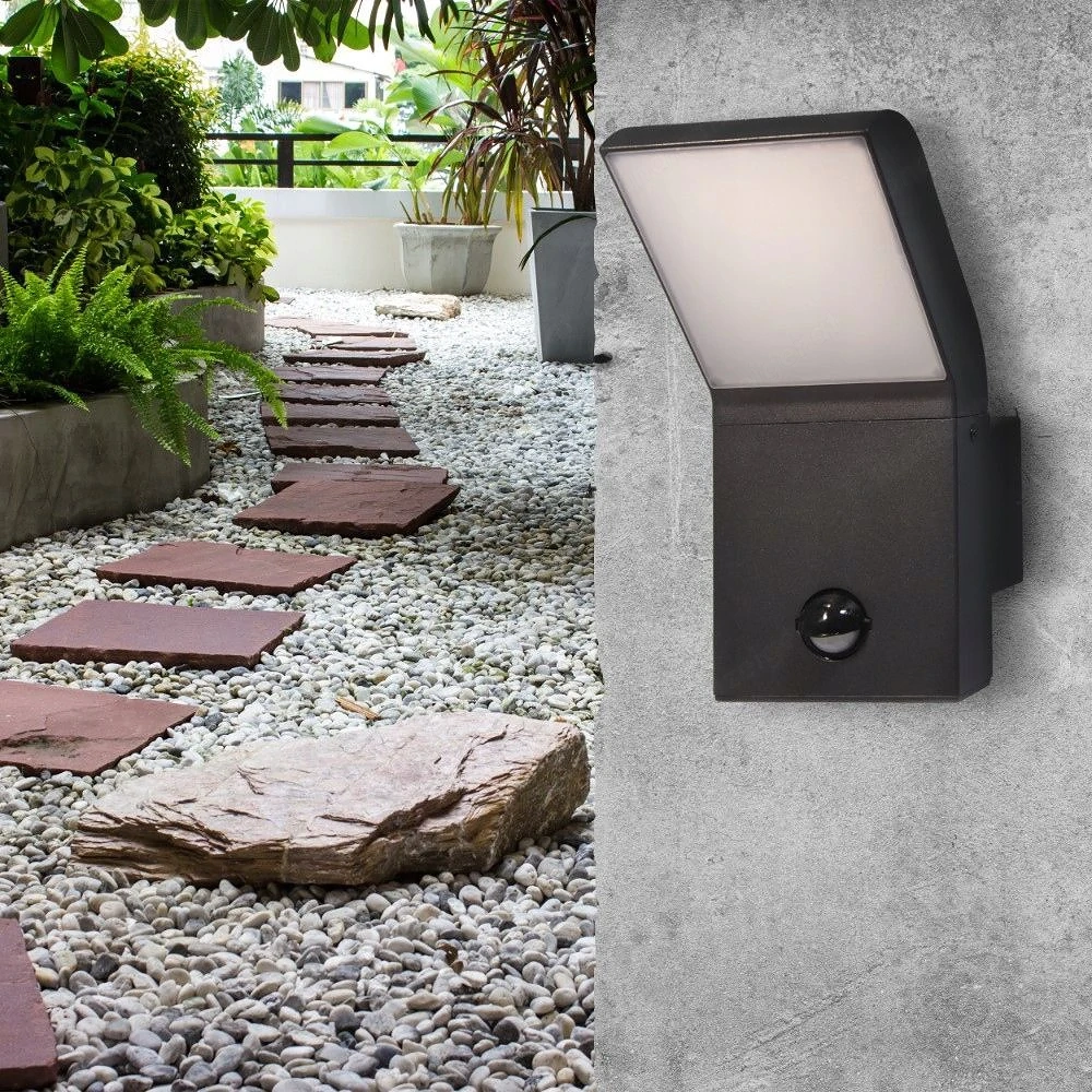 Wandlampe Au enlampe Gartenwandleuchte f r den Au enbereich mit LED-Sensor-Bewegungsmelder