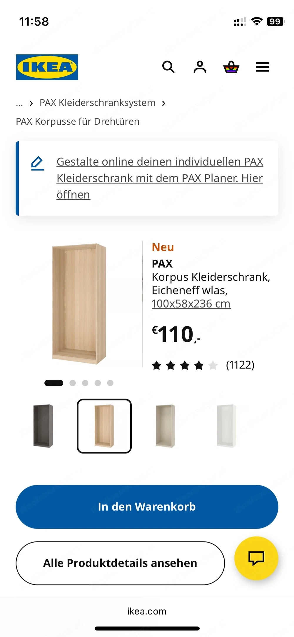 Ikea Pax Korpus zu verschenken