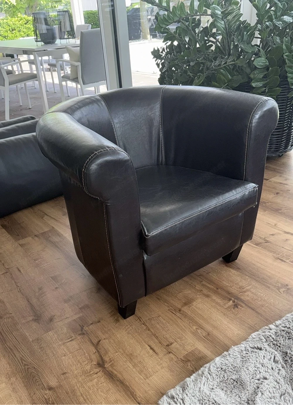 Ledersessel Stuhl Vintage