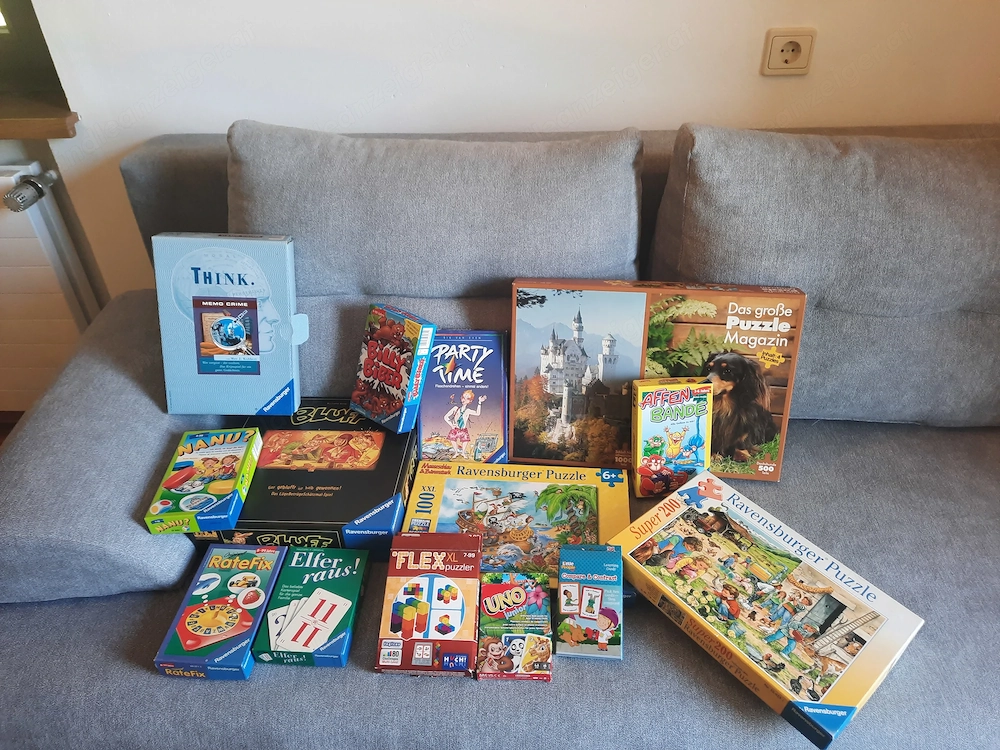Kinderspiele und Puzzle