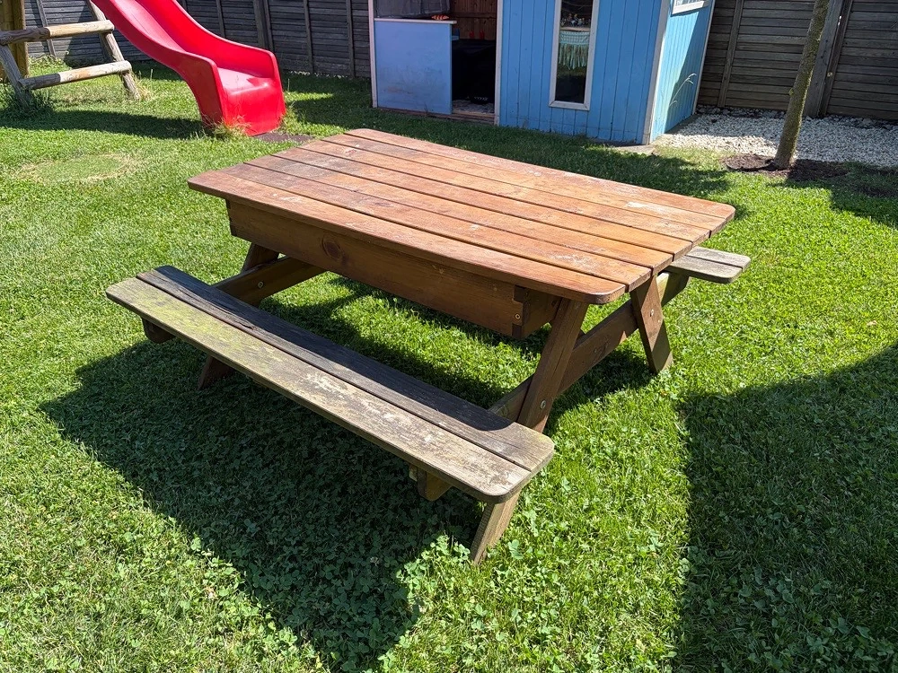 Sandkasten zu verschenken
