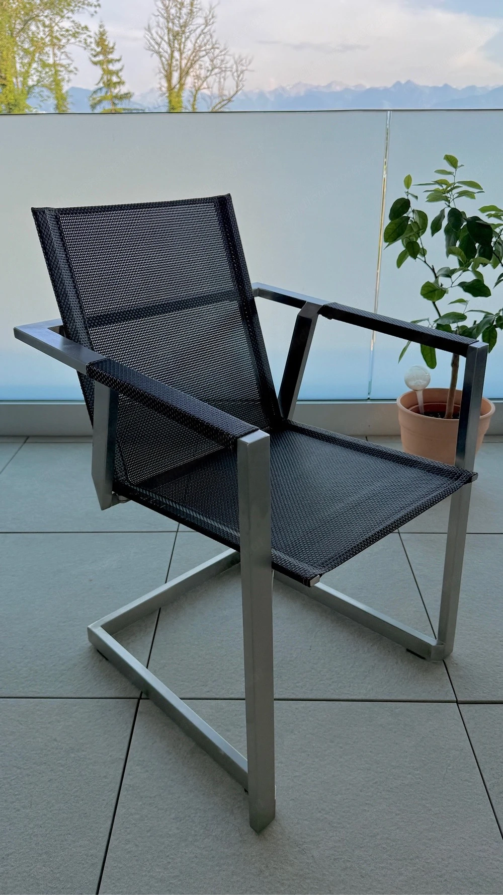 Hochwertige Designer Gartensessel | Edelstahl | stapelbar