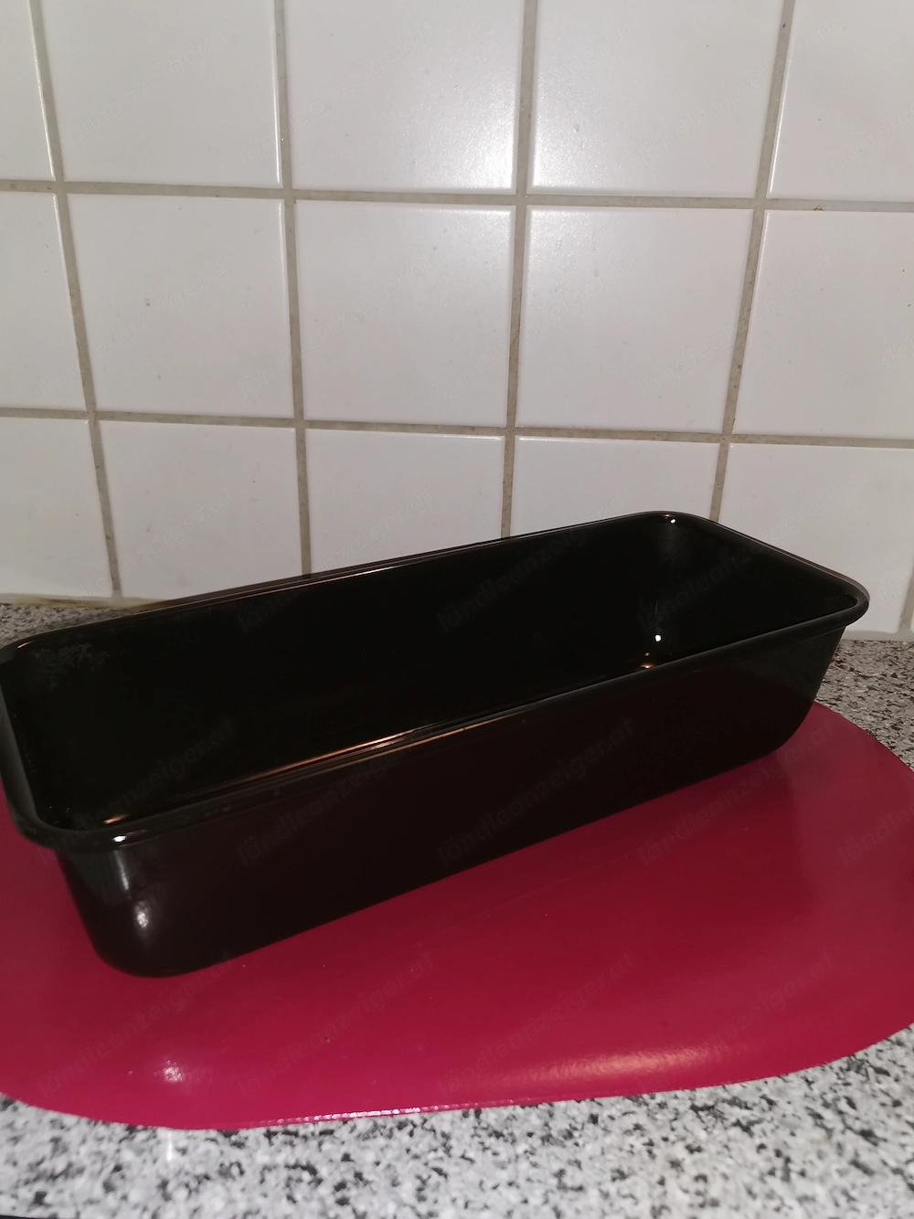 Dr. Oetker Kasten-Backform Serie "Black Liebe" L= 31 cm B = 12 cm
