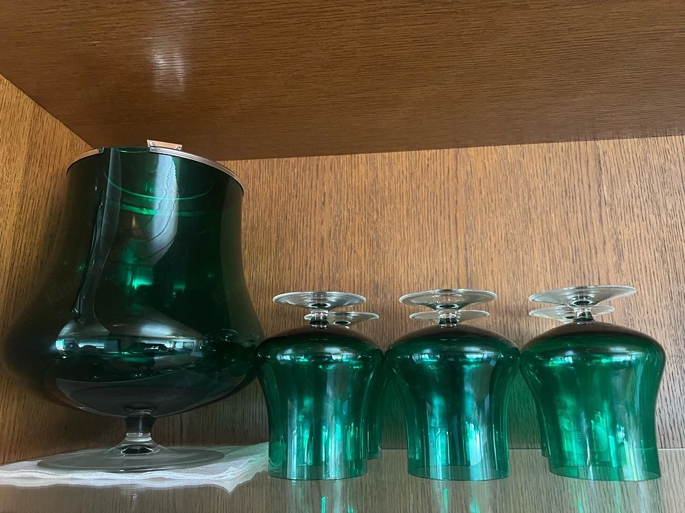 Bowle Set mit 6 Gläsern