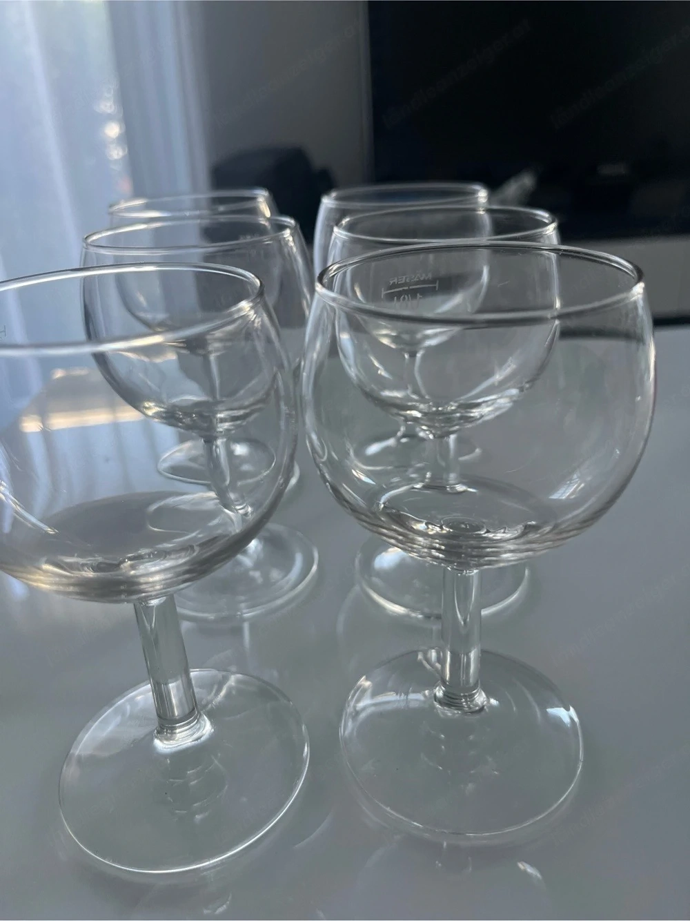6 Stück Weingläser 1 8 ml  125 ml 