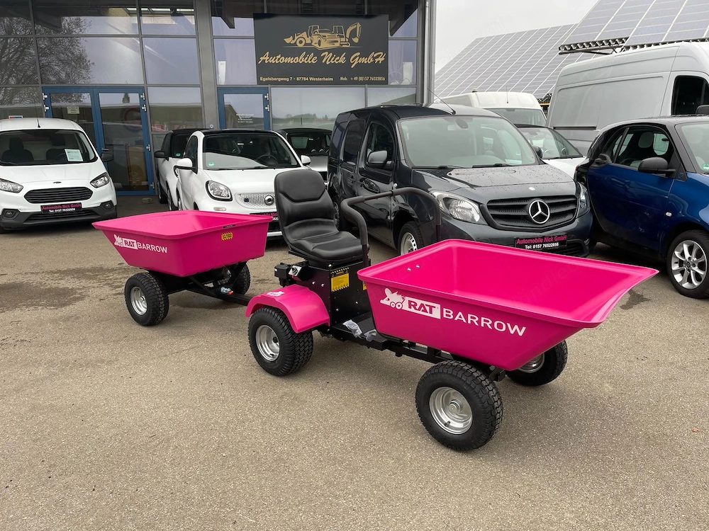 Rat Barrow Paket Motorschubkarre + Trailer !!!