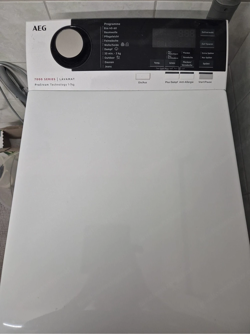 AEG Toplader Waschmaschine 7 kg ProSteam L7TEA70370