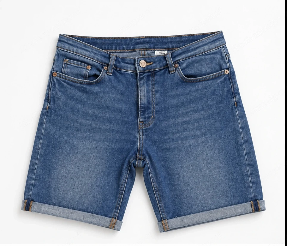 Blaue Damen Jeans Shorts von H u M