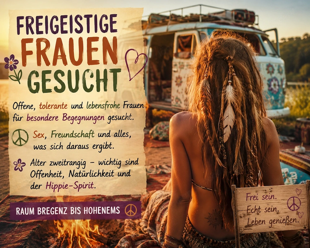     Frau mit Hippie-Spirit gesucht