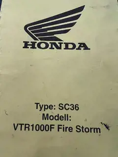 Honda VTR 1000 F Fire Storm SC36