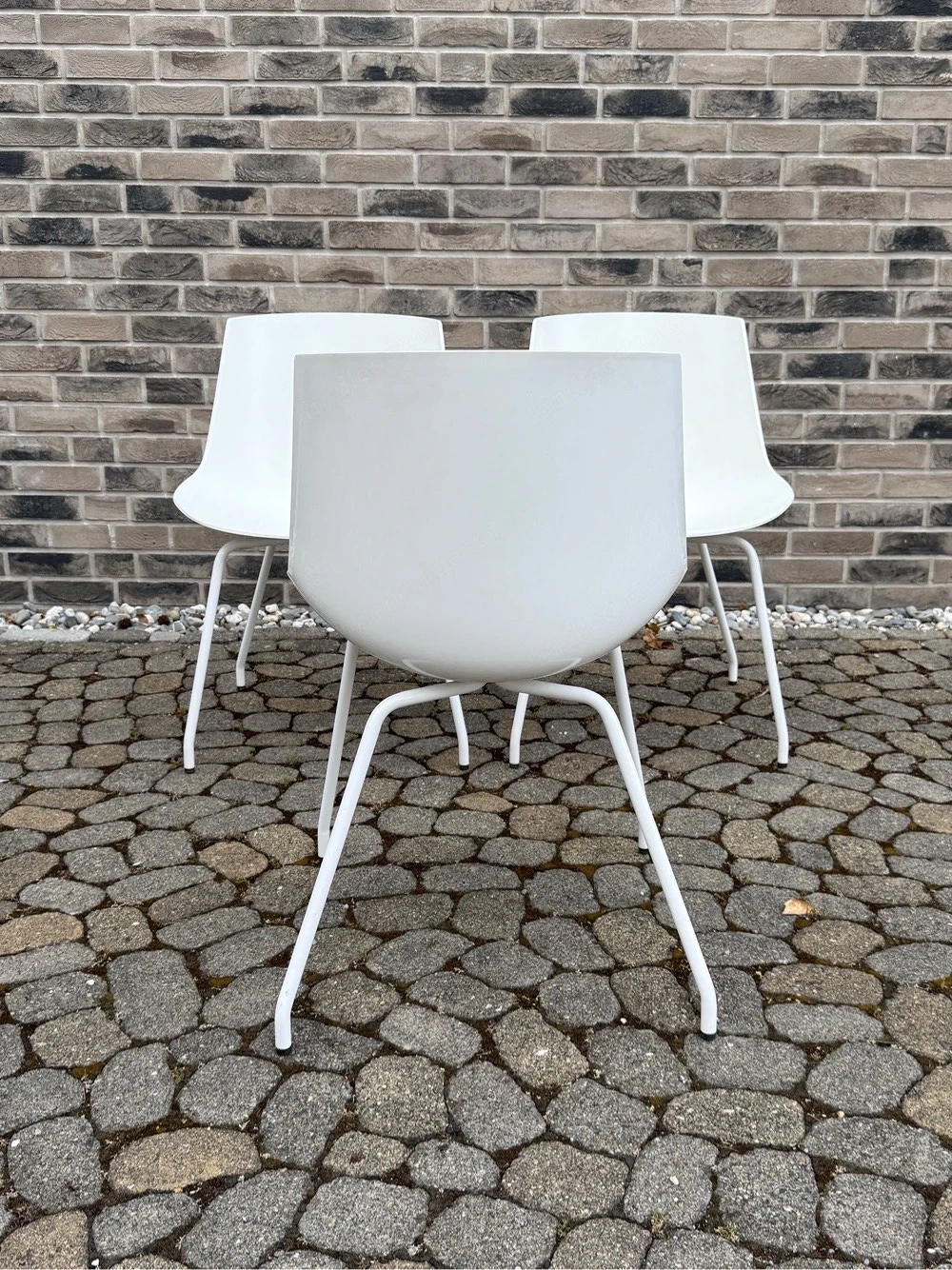 3x hochwertige Designer-Stühle | MDF Italia Flow Chair | Weiß