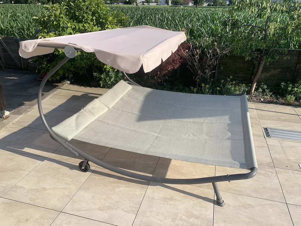 Doppelliege für den Garten