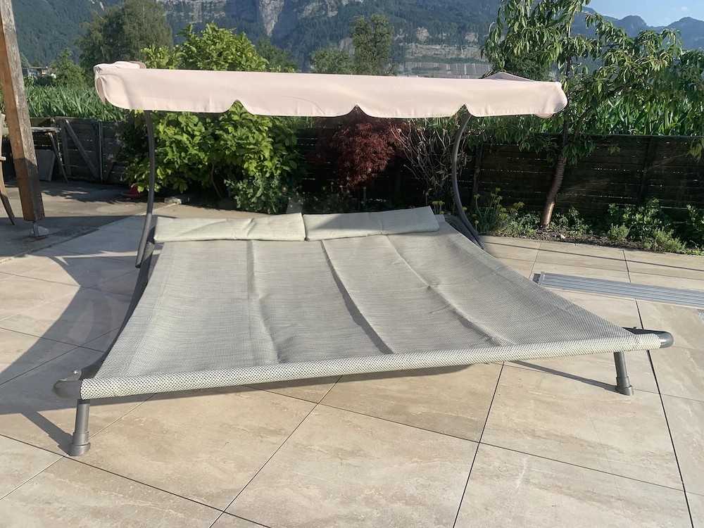 Doppelliege für den Garten
