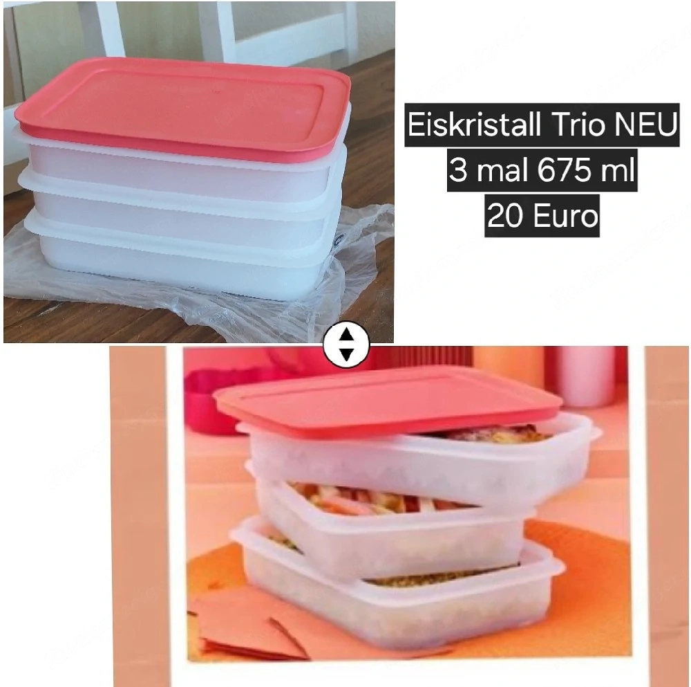 Eiskristall Trio Tupperware NEU