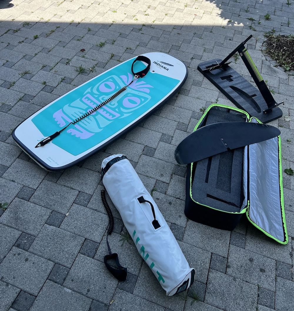 Wingfoil Komplettset   Indiana SUP Foil Pro 130 + GONG Allvator Carbon Foil + Duotone Unit 5.0