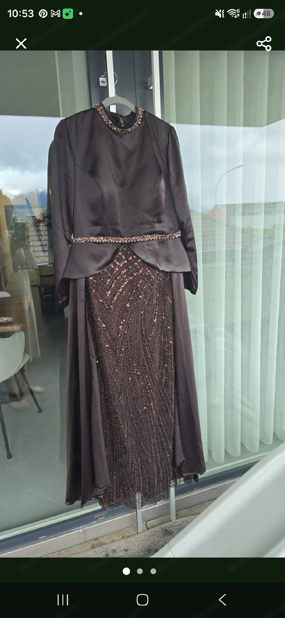 Abendkleid, Gr. 42, nur 1x getragen (VB)