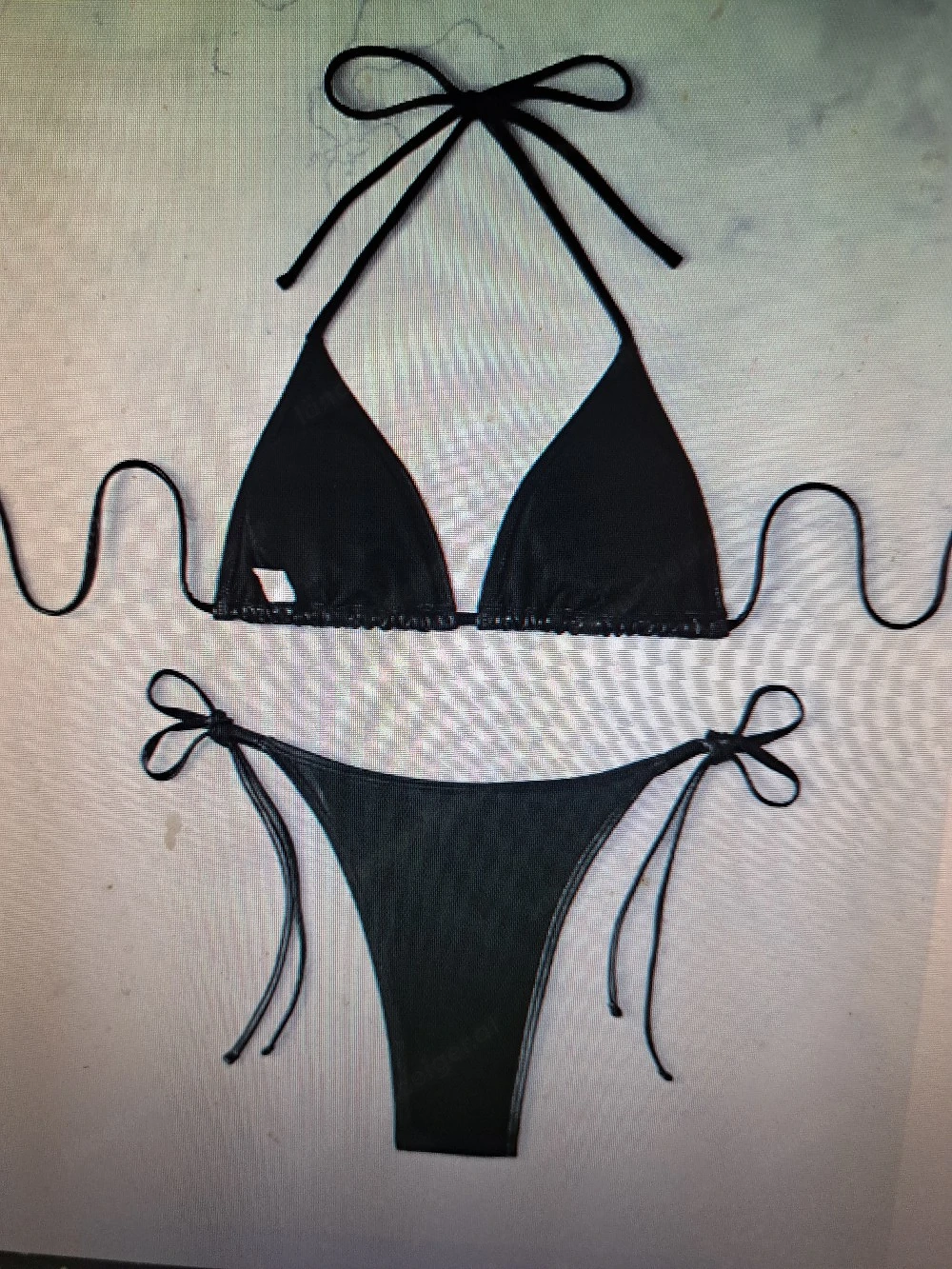 Schwarzer Bikini  Gr.36