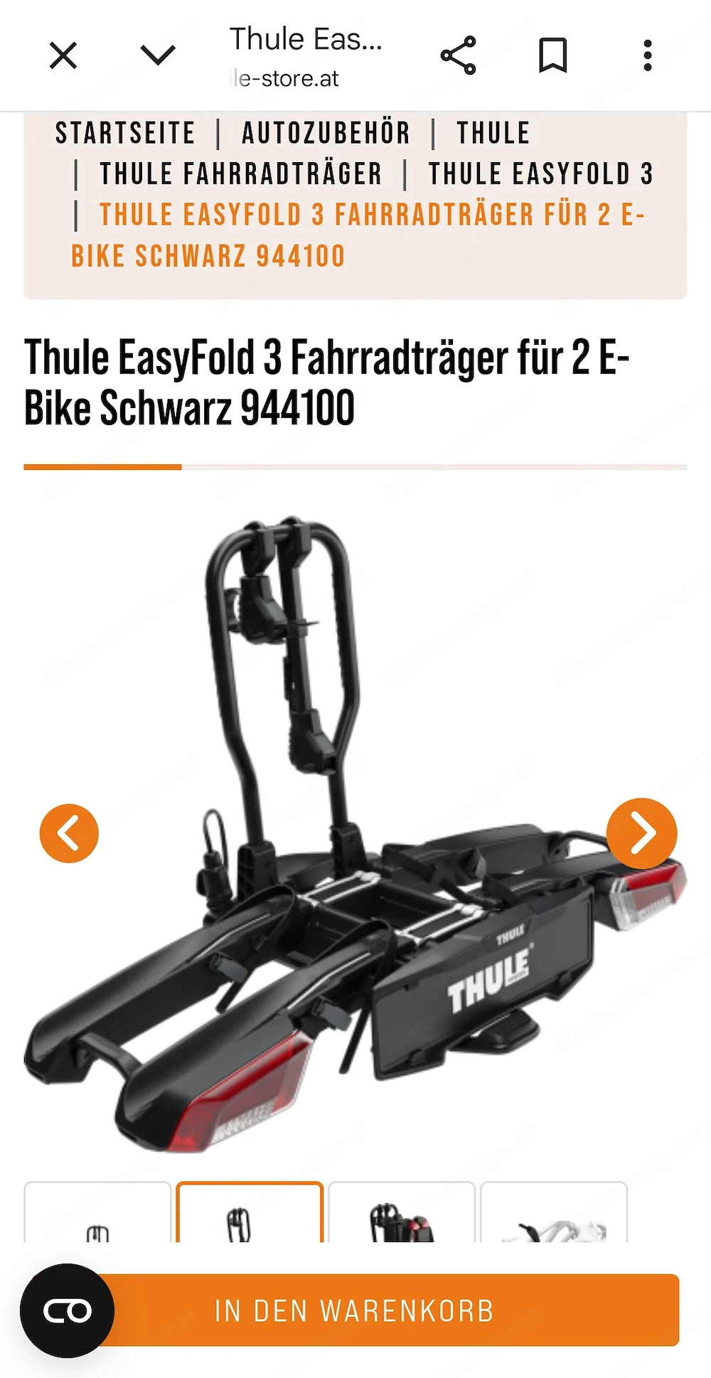 Thule Radträger für 2 Ebikes
