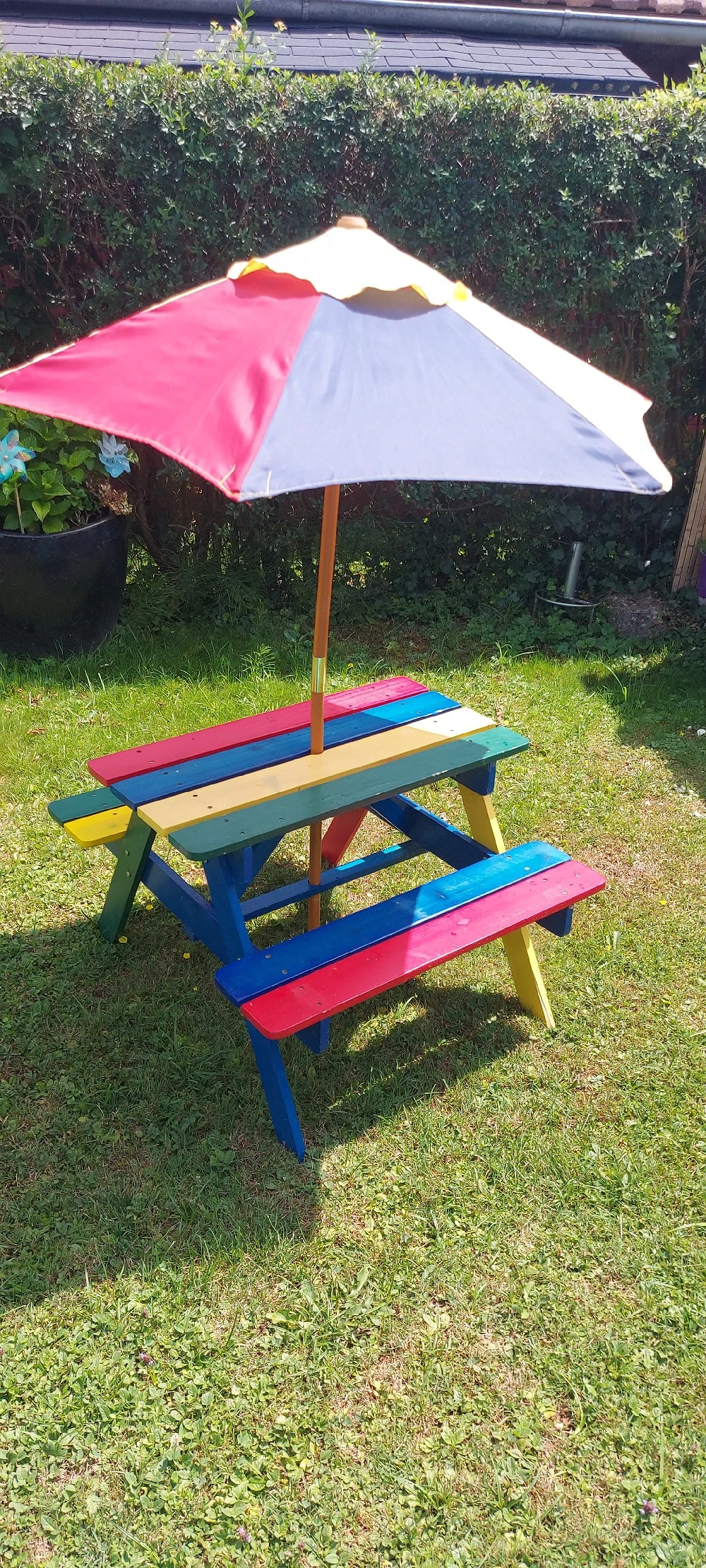 Kinder Tisch Bank mit Schirm