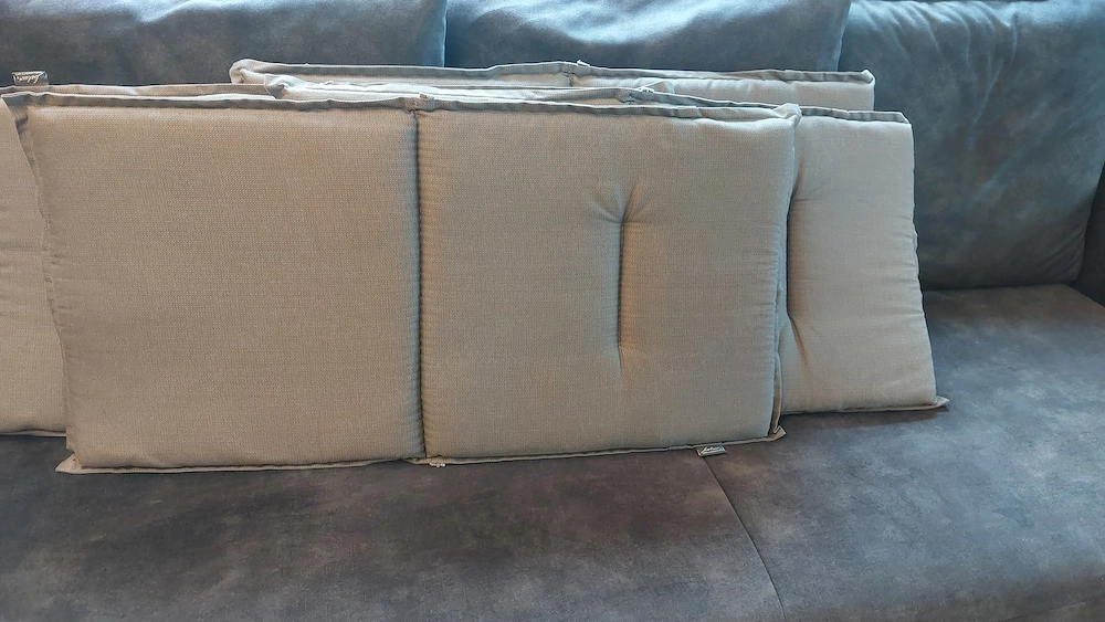Sitzkissen braun 95cm lang 46cm breit 6 Stück