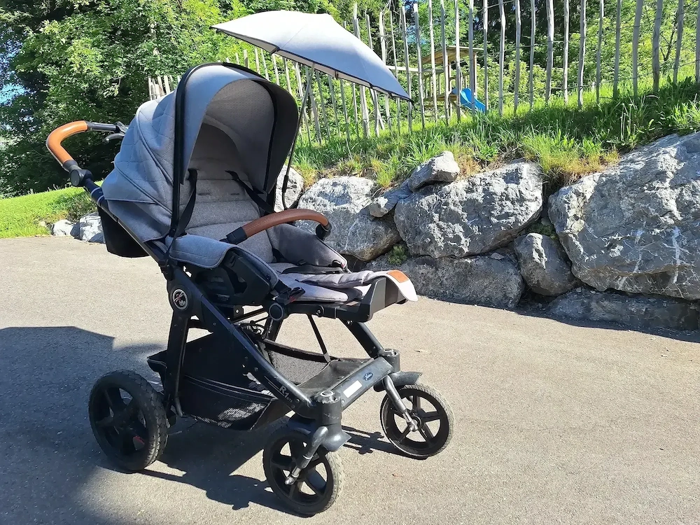 Hartan R1 GTS mit Handbremse inkl. Sonnenschirm, Sportsitz+Babyschale (wie neu) MaxiCosi Adapter