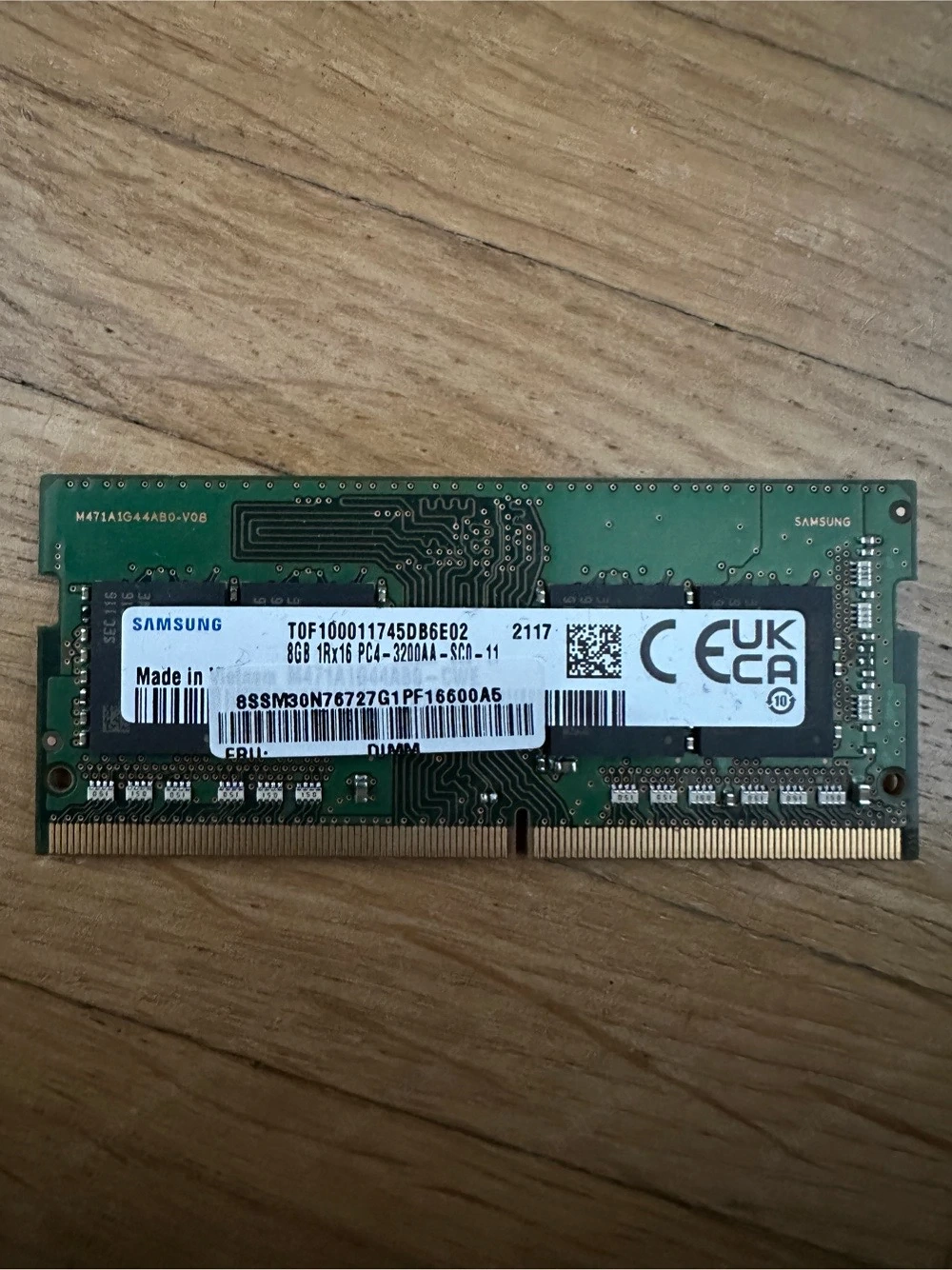 Samsung 8GB DDR4 Sodimm RAM 3200mhz