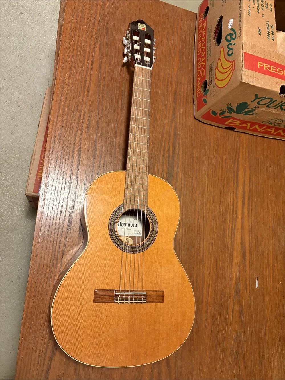 Alhambra K-1 C Konzertgitarre (3 4 Größe)   Made in Spain   Top Zustand!