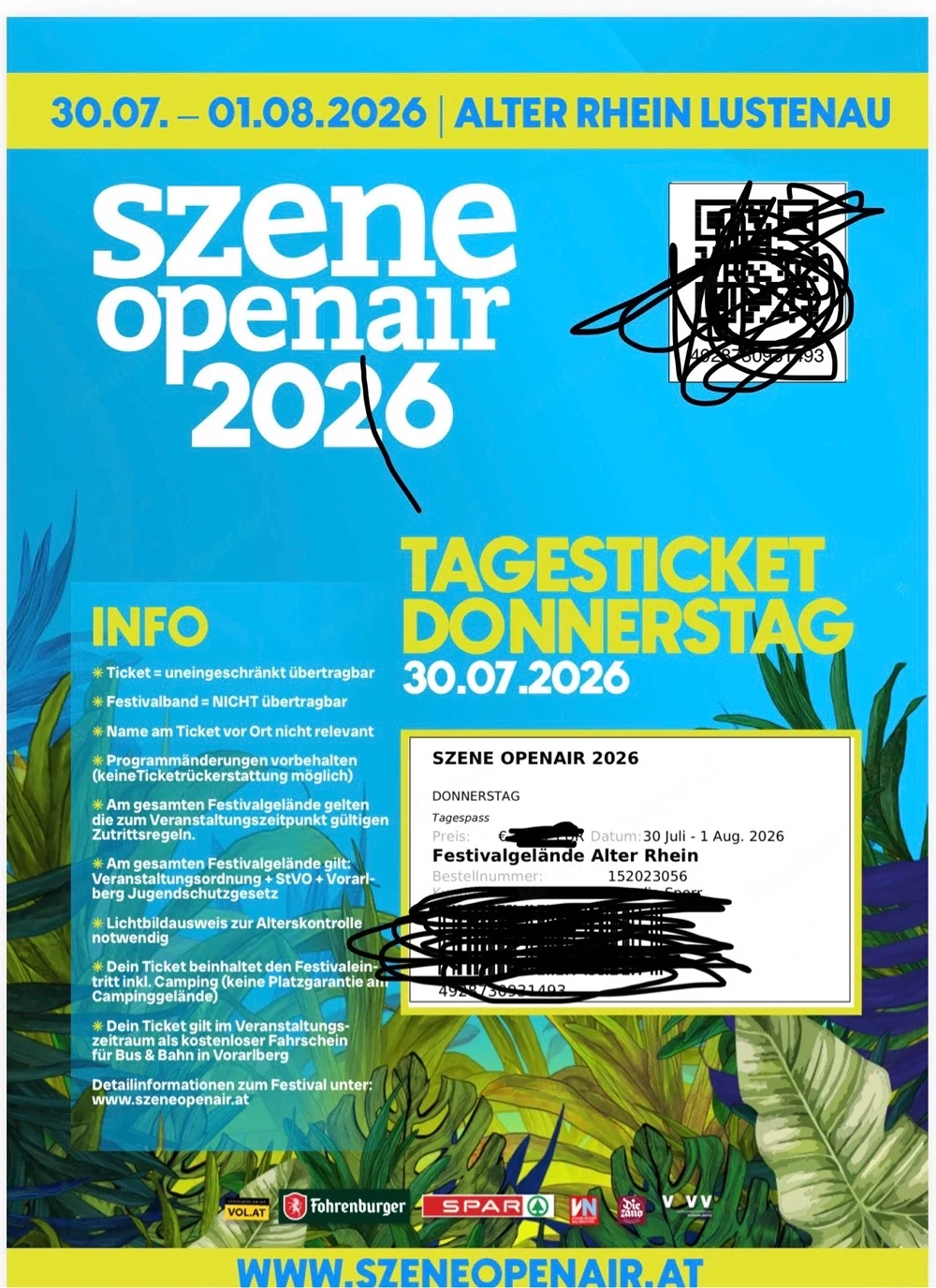 Ticket Szene Open Air Seiler & Speer
