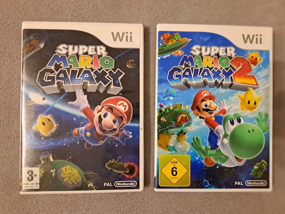 Super Mario Galaxy + Super Mario Galaxy 2 für Nintendo Wii - Komplett mit Anleitung & Bonus-DVD