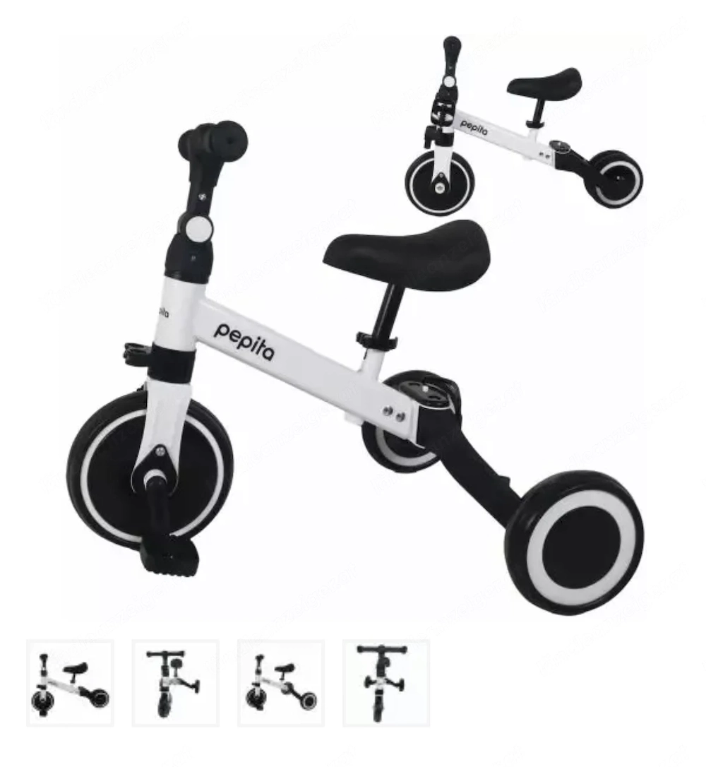 2in1 Laufrad+Dreirad mit abnehmbaren Pedalen 