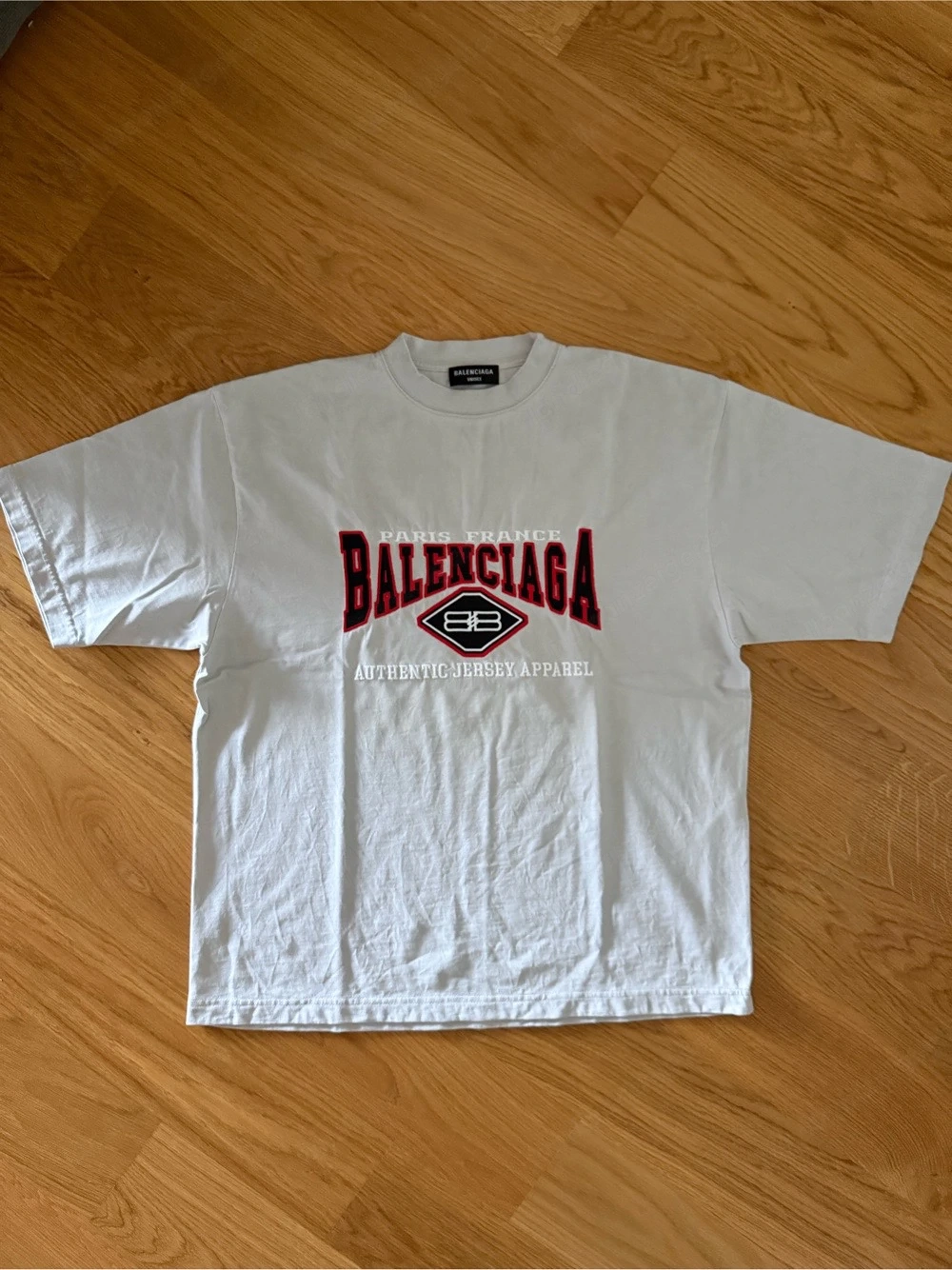 Balenciaga Authentic Jersey Apparel T-Shirt Weiss