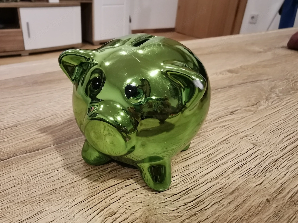 Spardose Sparschwein Grün