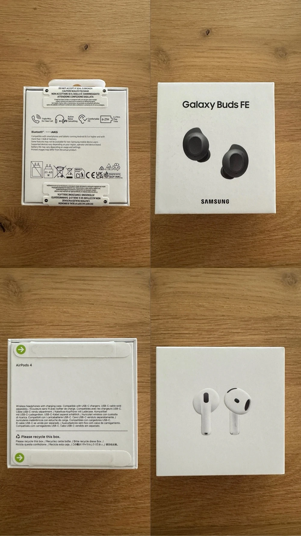 Apple AirPods 4 oder Samsung Galaxy Buds FE 