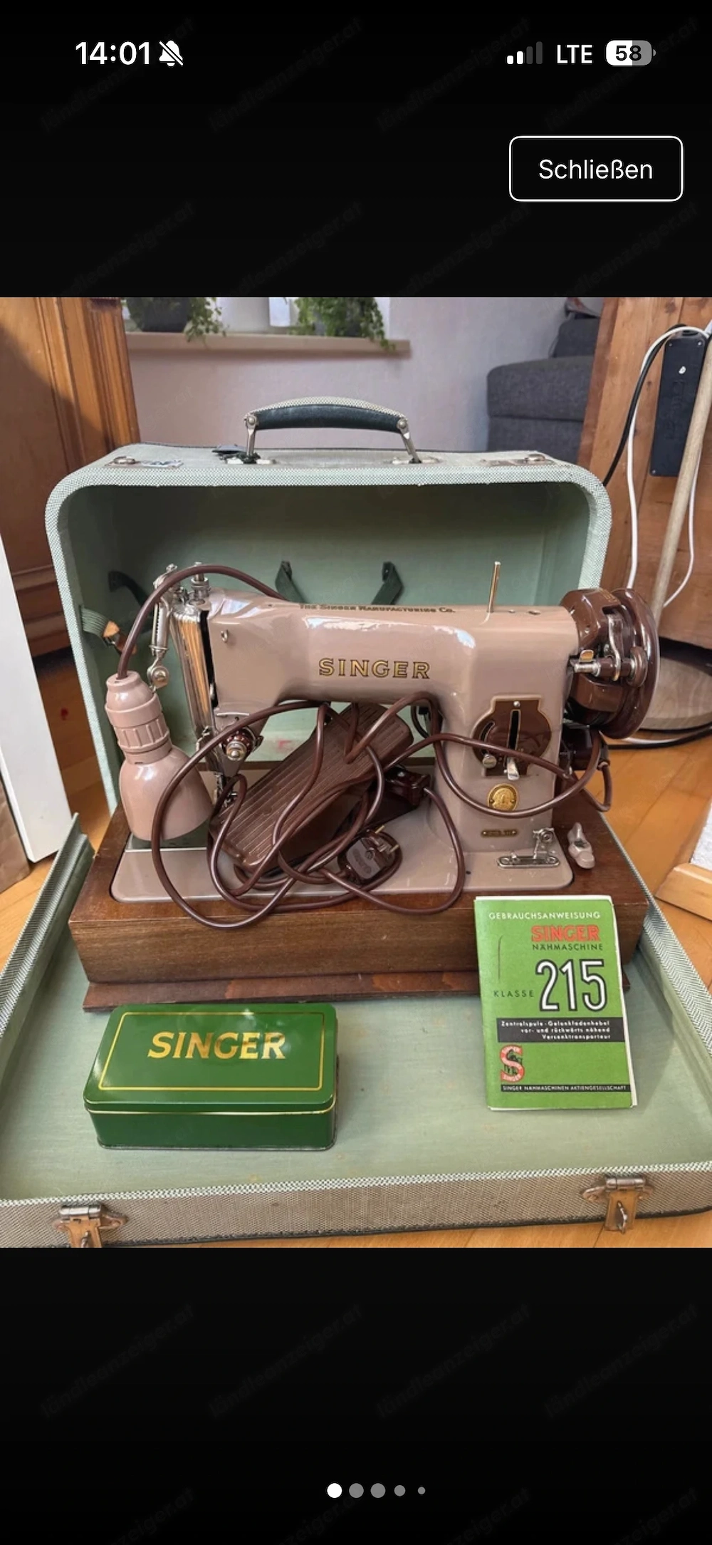 Singer Nähmaschine Vintage 215 G11