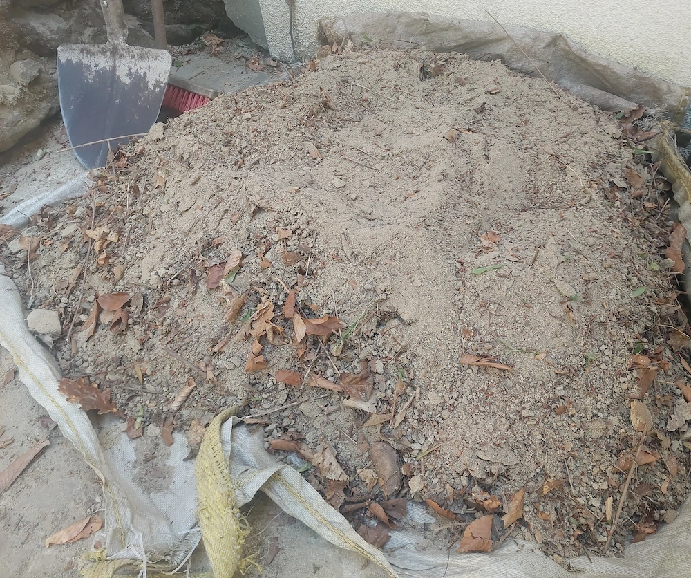 Sandstein_Sand für den Garten