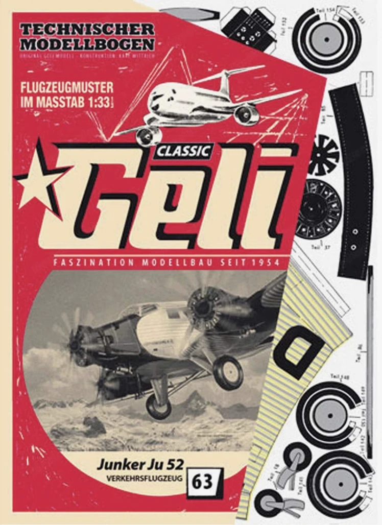 GELI-Modelle Sammlung 131 Bastelbögen mit 74 verschiedenen Modelle