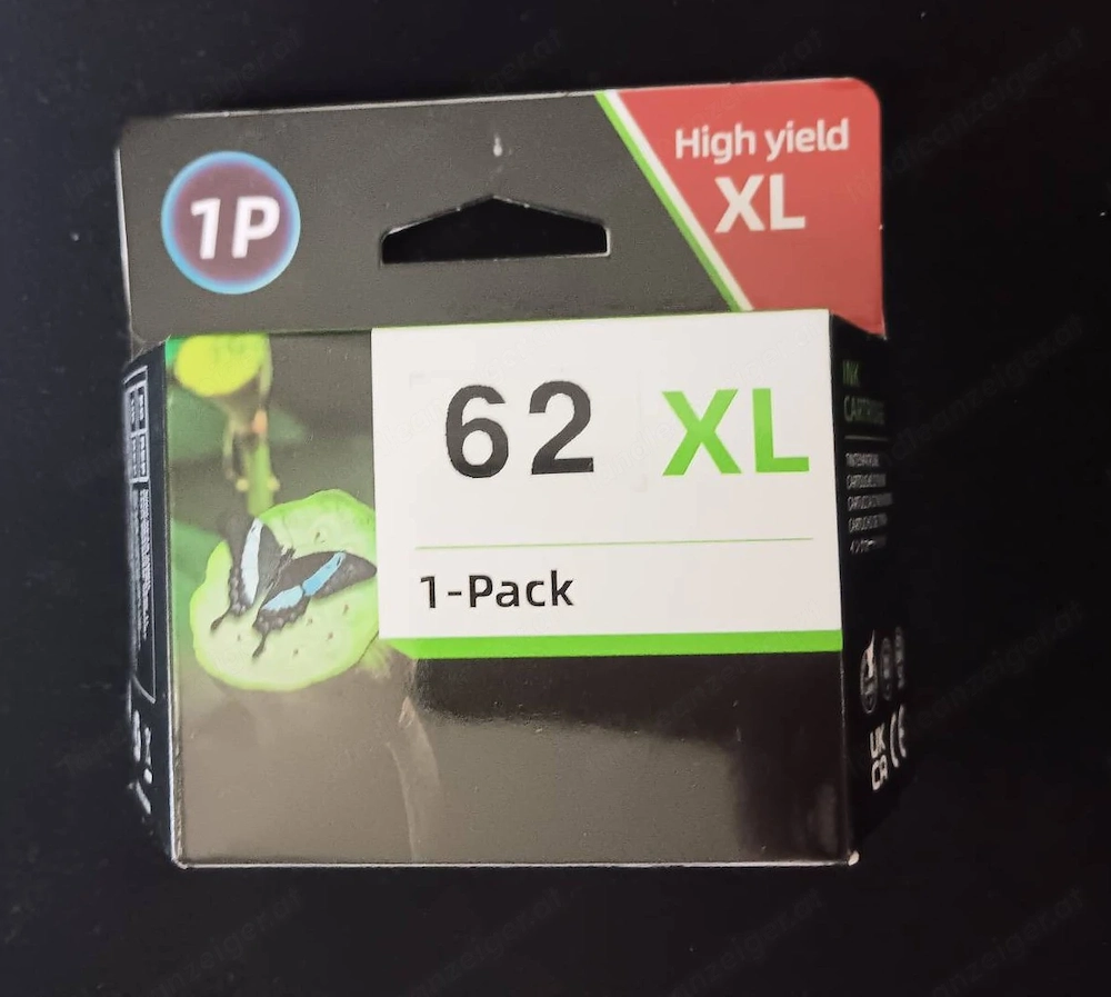 62 XL Patrone Schwarz (Neu & OVP) für HP Drucker
