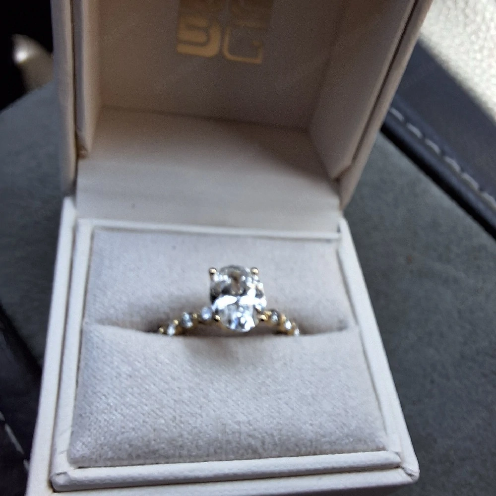 Lab diamantring 