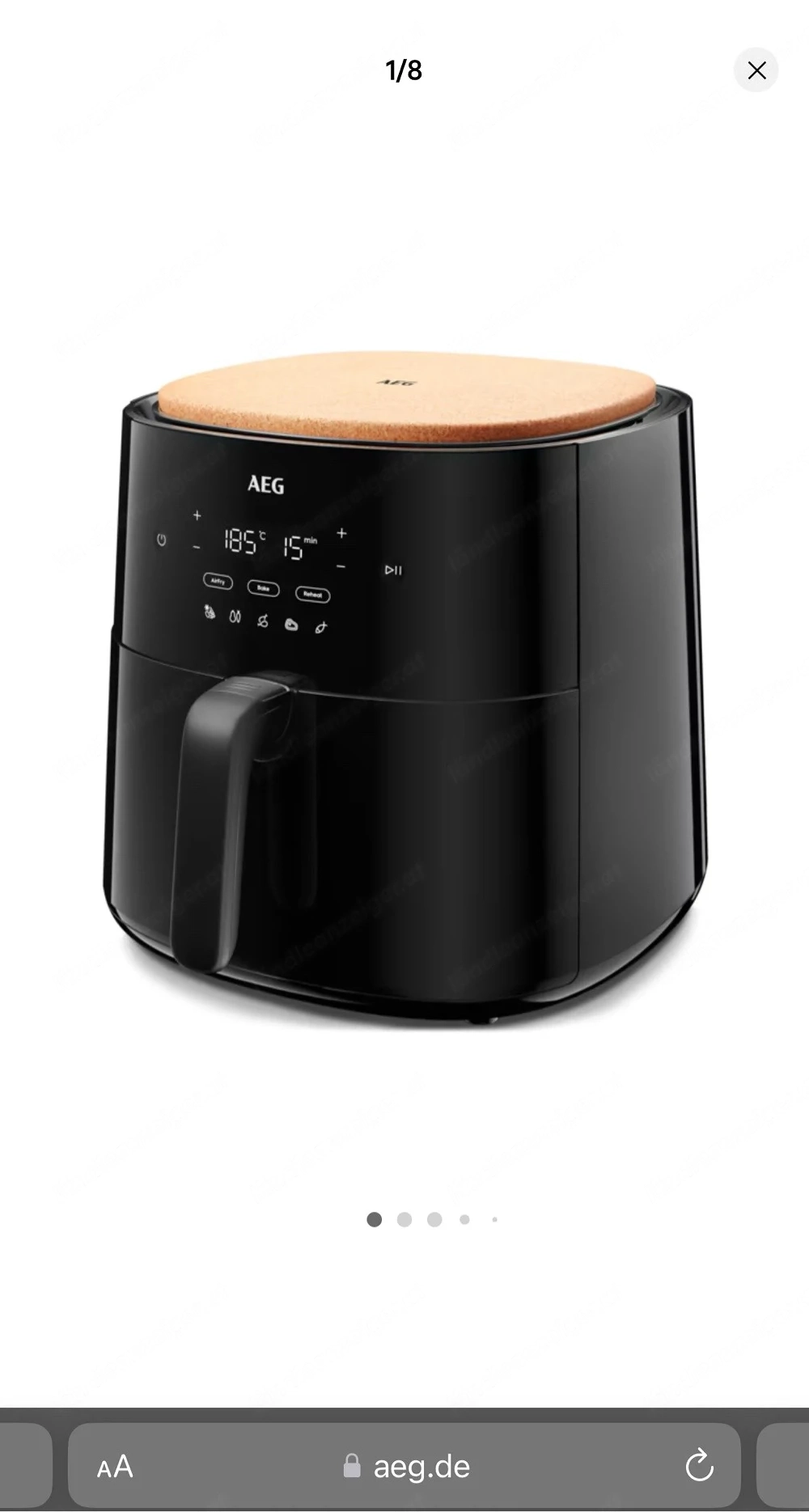 Neue AEG Heißluftfritteuse   Air Fryer 6,8l