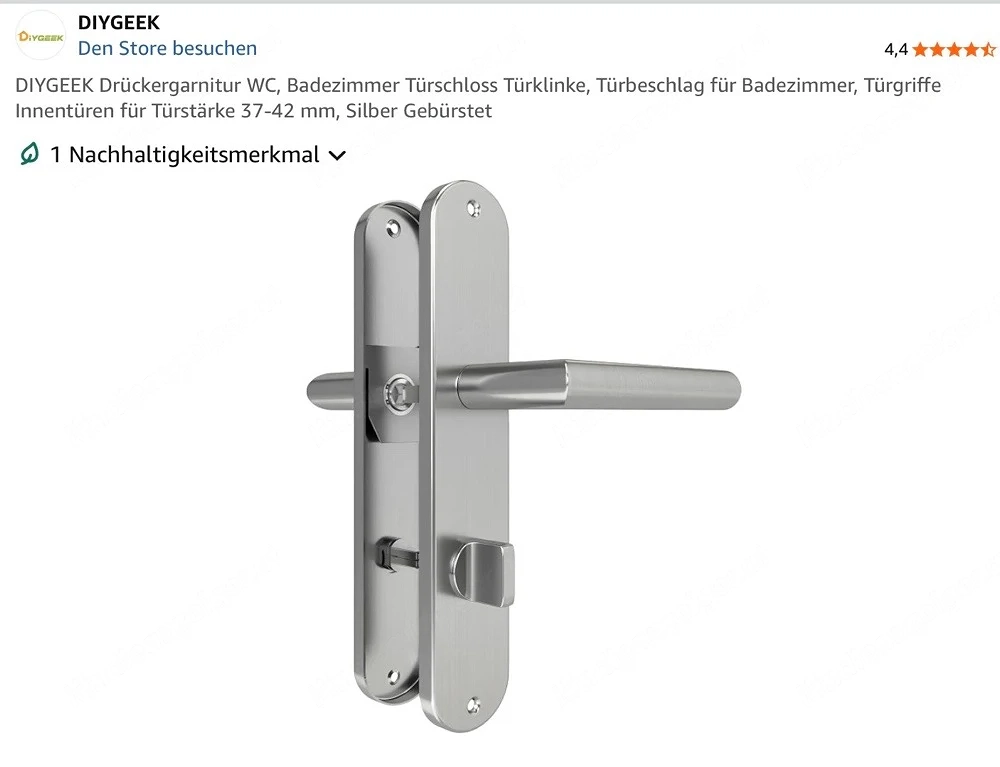 4 neue Drückergarnituren   originalverpackt