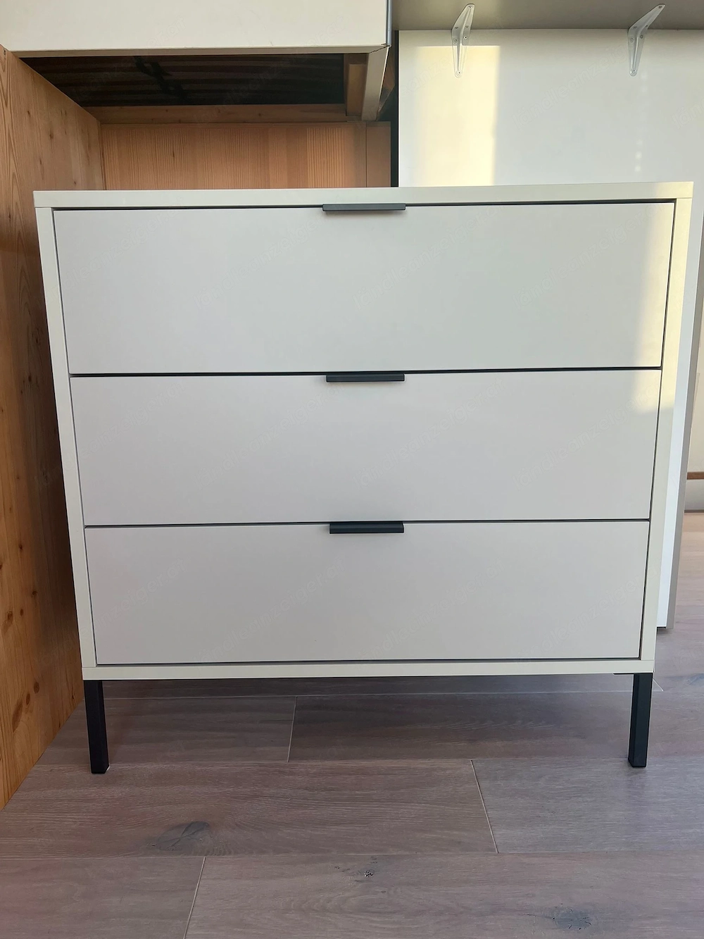Sideboard hellgrau, Schubladen, Schrank, Softclose