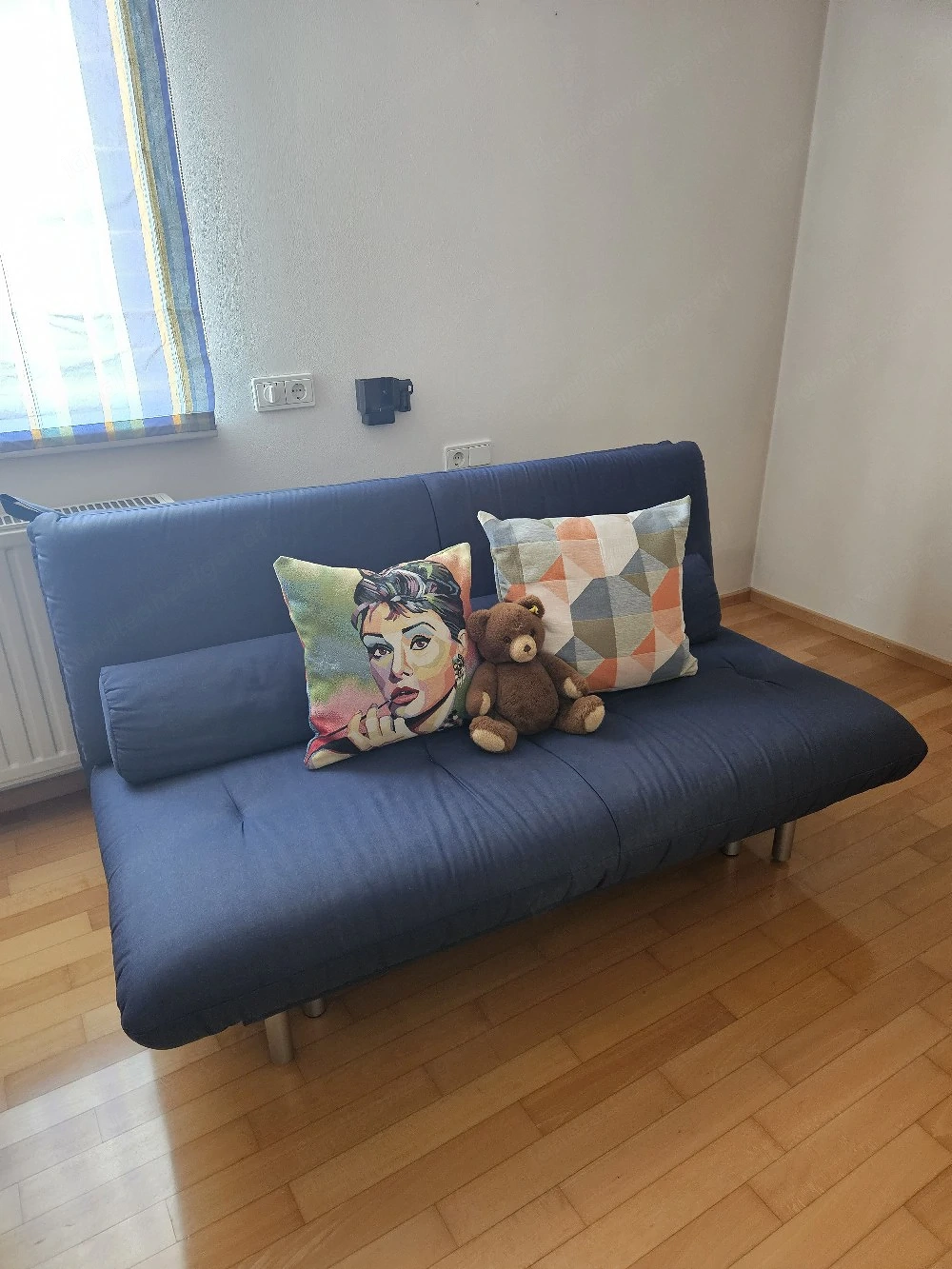 Schlafsofa dunkelblau Weiler Möbel Qualität 