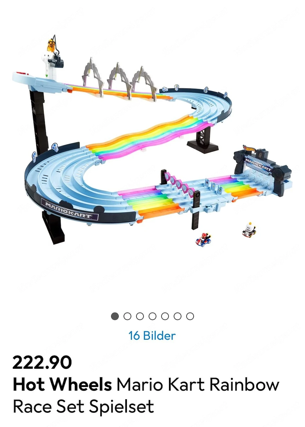 Hot Wheels mario kart Rainbow Raceset