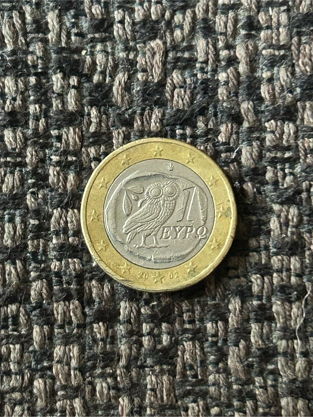 1 Euro Umlaufmünze Griechenland 2002