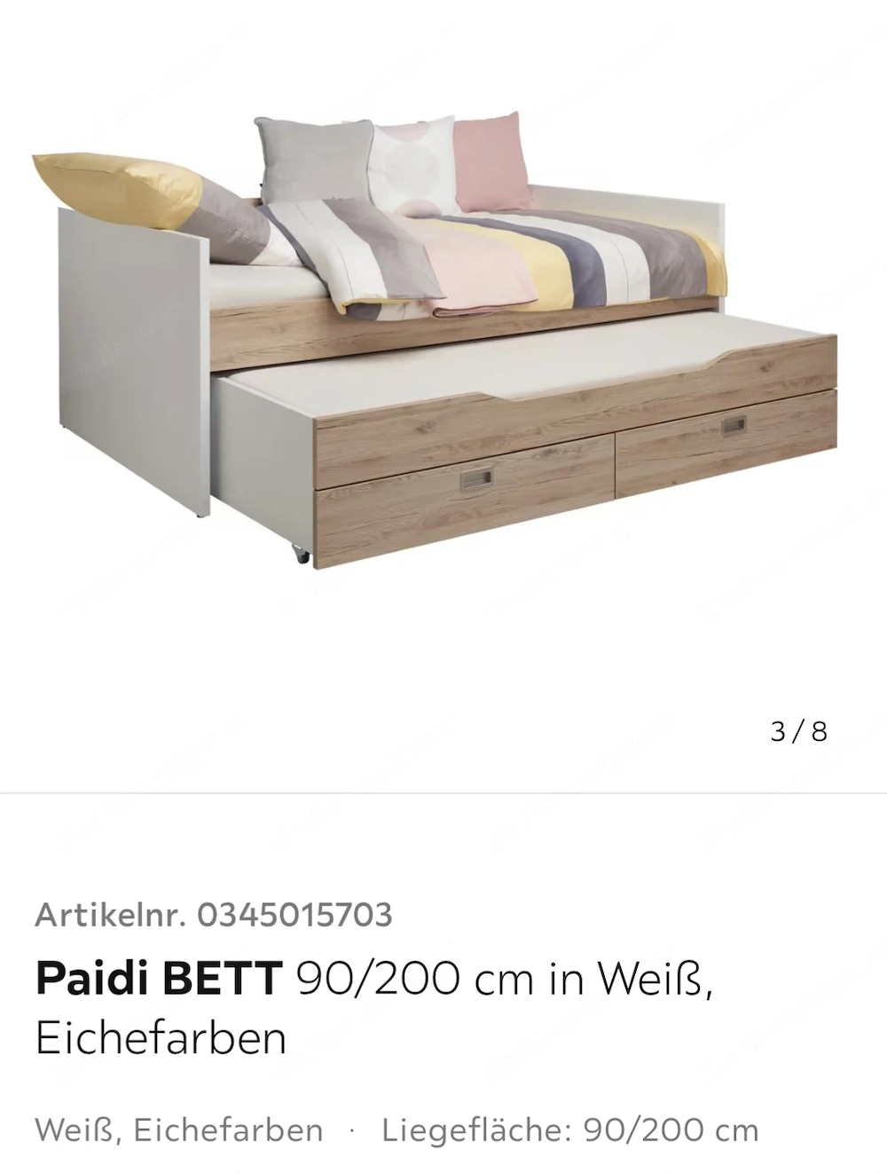 Jugendbett  mit schubladen und 2ter Matratze