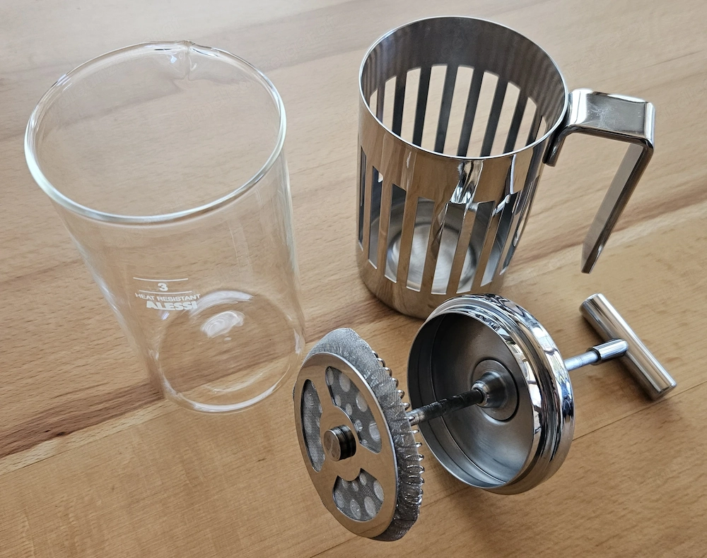 Alessi Espressokocher Edelstahl 18 10   3 Tassen   sehr guter Zustand