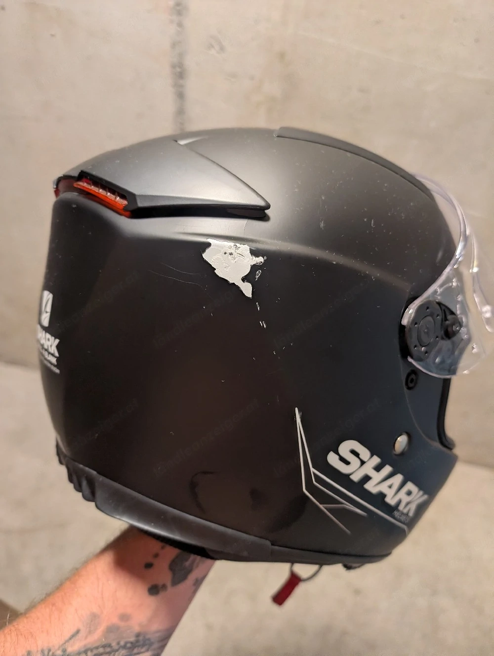 Shark Helm mit Sena 30k und Sonnenvisier