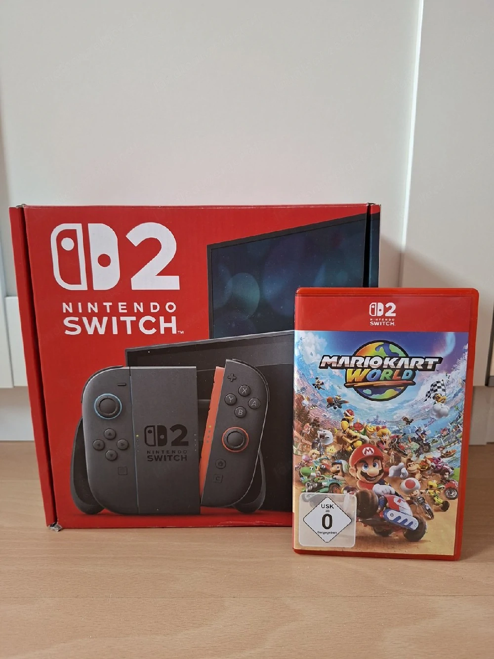 Nintendo Switch 2 spielekonsole mit Mario kart World 